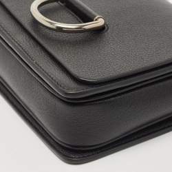 Pre Owned Burberry Black Leather Small D Ring Shoulder Bag