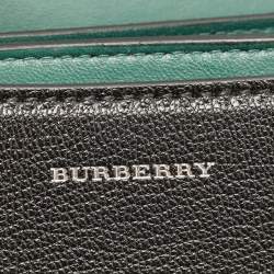 Pre Owned Burberry Black Leather Small D Ring Shoulder Bag