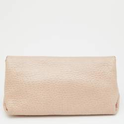 Pre Owned Burberry Pink Leather Mildenhall Shoulder Bag