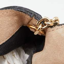 Pre Owned Burberry Pink Leather Mildenhall Shoulder Bag