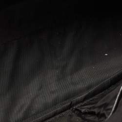 مملوكة مسبقًا Burberry Black Nova Check Nylon and Leather Studded Satchel