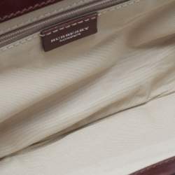 Burberry Multicolor Floral Printed Canvas and Leather Kisslock Frame Chain Clutch