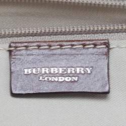 Burberry Multicolor Floral Printed Canvas and Leather Kisslock Frame Chain Clutch