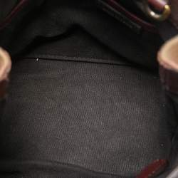 Pre Owned حقيبة يد بربري بانر صغيرة كانفاس مربعات هاوس و جلد أسود