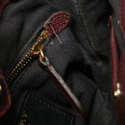 Pre Owned حقيبة يد بربري بانر صغيرة كانفاس مربعات هاوس و جلد أسود