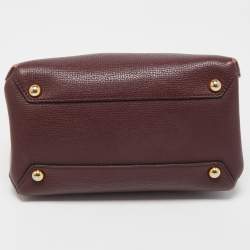 Pre Owned حقيبة يد بربري بانر صغيرة كانفاس مربعات هاوس و جلد أسود