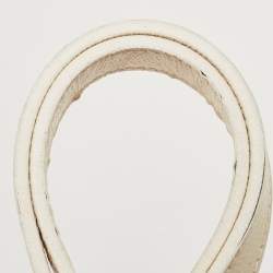 مملوكة مسبقًا Burberry Cream/Beige House Check PVC and Patent Leather Lowry Tote