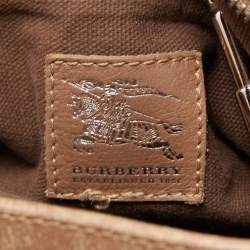 مملوكة مسبقًا Burberry Beige House Check Canvas and Leather Large Beaton Tote