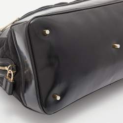 Pre Owned حقيبة بربري ويستبري جلد ونايلون بنية/ خضراء داكنة