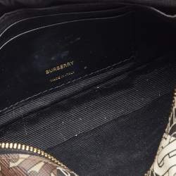 مملوكة مسبقًا Burberry Multicolor TB Print Coated Canvas and Leather  Convertible Sling Bag
