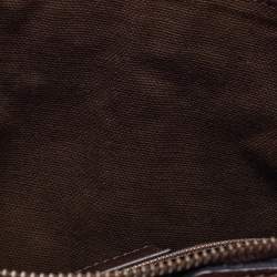 Pre Owned Burberry Brown/Beige House Check Fabric Sadie Hobo