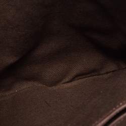 Pre Owned Burberry Brown/Beige House Check Fabric Sadie Hobo