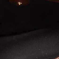 Burberry Brown/Beige House Check Fabric and Leather Medium Banner Tote
