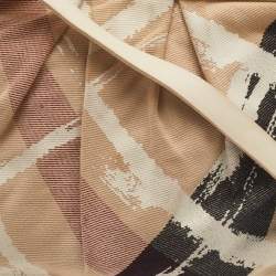 مملوكة مسبقًا Burberry Cream/Black House Check Coated Canvas and Leather Crossbody Bag