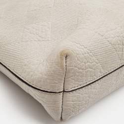 Burberry Light Grey Textured Leather Chichester Crossbody Bag