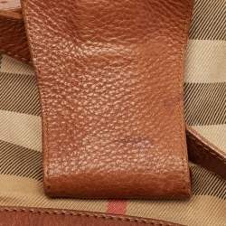 مملوكة مسبقًا Burberry Prorsum Beige/Brown House Check Canvas and Leather Cinda Shoulder bag