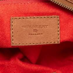 مملوكة مسبقًا Burberry Prorsum Beige/Brown House Check Canvas and Leather Cinda Shoulder bag