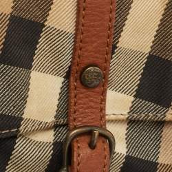 مملوكة مسبقًا Burberry Prorsum Beige/Brown House Check Canvas and Leather Cinda Shoulder bag