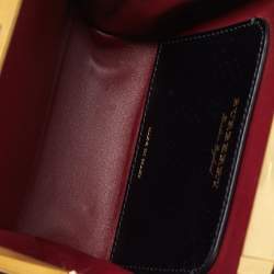 Burberry Black Python Kisslock Frame Clutch Bag 