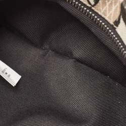 Pre Owned Burberry Beige TB Monogram Print Coated Canvas and Leather Sonny Bum Bag