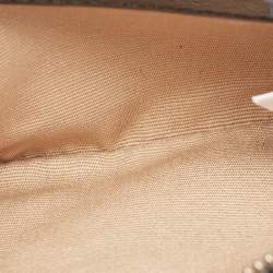 Pre Owned Burberry Black/Beige Super Nova Check PVC and Patent Leather Regent Tote