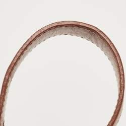 Pre Owned Burberry Beige/Tan Haymarket Check Coated Canvas and Leather Flap Crossbody Bag