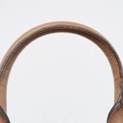 Pre Owned حقيبة كروس بربري بفيونكة صغيرة جلد حُبيبي بني