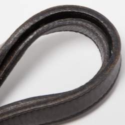 Pre Owned Burberry Brown/Beige Haymarket Check PVC and Leather Buckle Flap Bag