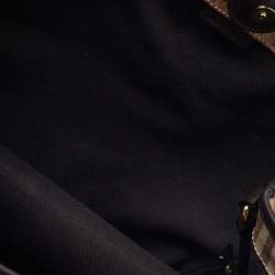 Pre Owned Burberry Beige/Brown Haymarket Check PVC and Leather Small Canterbury Tote