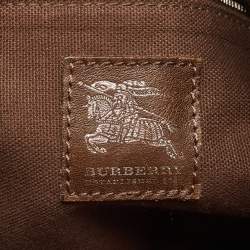 مملوكة مسبقًا Burberry Brown House Check Canvas and Leather Large Beaton Tote