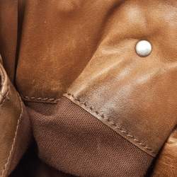 مملوكة مسبقًا Burberry Brown House Check Canvas and Leather Large Beaton Tote