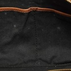 Burberry Brown House Check Canvas and Leather Medium Alchester Bowler Bag