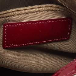 مملوكة مسبقًا Burberry Red Nova Check PVC and Patent Leather Chester Boston Bag