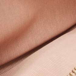 Pre Owned حقيبة كاميرا بربري لينك 1983 نايت جلد وكانفاس كاروهات بيج/فضي