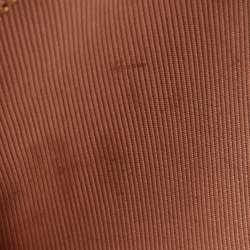 Pre Owned حقيبة كاميرا بربري لينك 1983 نايت جلد وكانفاس كاروهات بيج/فضي