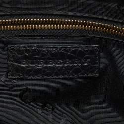 Pre Owned Burberry Black Leather Small Harrogate Crossbody Bag