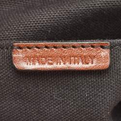 Burberry Brown House Check Canvas and Leather Small Chester Bowler Bag