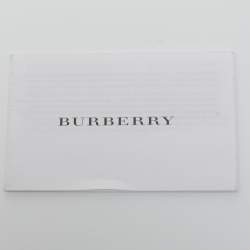 Pre Owned حقيبة يد بربري لوري جلد و PVC كاروهات سموكد بنية