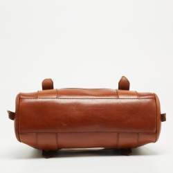 Pre Owned Burberry Brown Nova Check Fabric and Leather Tote