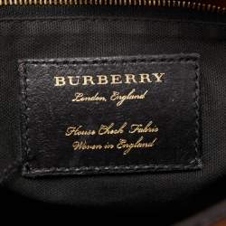 مملوكة مسبقًا Burberry Tan/Beige House Check Fabric and Leather Small Canterbury Tote