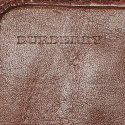 مملوكة مسبقًا محفظة بربري ليغتون متوسطة قماس كاروهات هاوس بنية