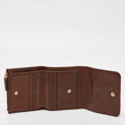 مملوكة مسبقًا محفظة بربري ليغتون متوسطة قماس كاروهات هاوس بنية