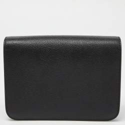 Pre Owned حقيبة كتف بربري TB  جلد وكانفاس رصاصي/أسود صغيرة 