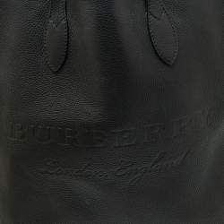 مملوكة مسبقًا حقيبة يد بربري شوبر ريمينجتون جلد سوداء 