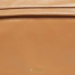 Pre Owned حقيبة كتف بربري أوليمبيا جلد أسود ناعم صغيرة