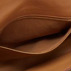 Pre Owned حقيبة كتف بربري أوليمبيا جلد أسود ناعم صغيرة