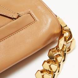 Pre Owned حقيبة كتف بربري أوليمبيا جلد أسود ناعم صغيرة