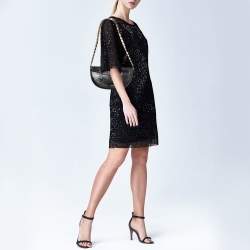 Pre Owned Burberry Black Soft Leather Small Olympia Shoulder Bag