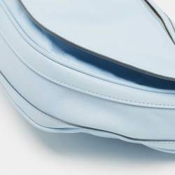 Pre Owned حقيبة كتف بربري أوليمبيا جلد أسود ناعم صغيرة