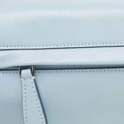 Pre Owned حقيبة كتف بربري أوليمبيا جلد أسود ناعم صغيرة